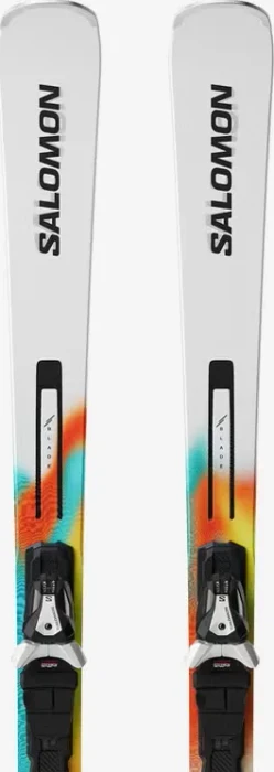 Salomon Addikt Pro 76 + MI12 GW weiß/türkis (inkl. Bindung) (Modell 2025/2026)