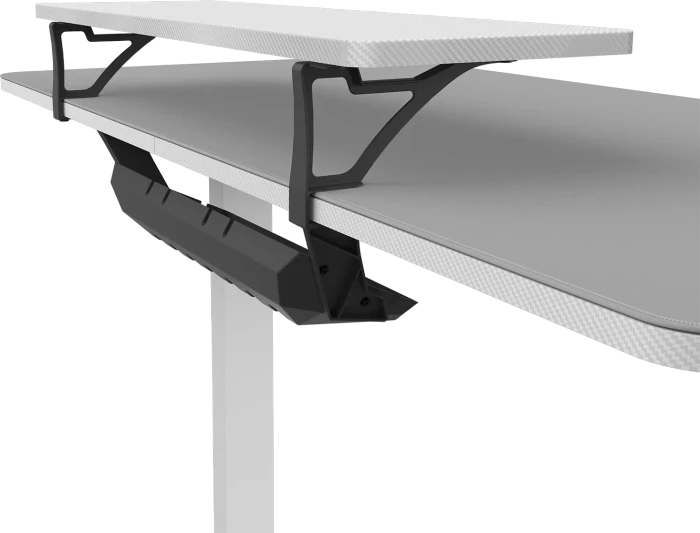 Cougar E-Star 140 Gaming Desk elektrisch höhenverstellbarer Sitz-Steh-Schreibtisch 140x60cm weiß/weiß