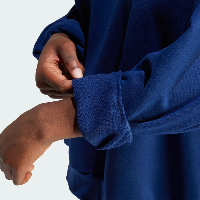 adidas Trefoil Oversized Hoodie dark blue (Damen)