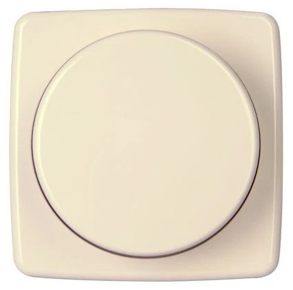 Kopp Rivo Dimmer-Abdeckung für Druck-Wechseldimmer, cremeweiß