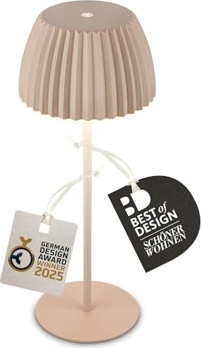 Briloner Riffle Tischleuchte beige