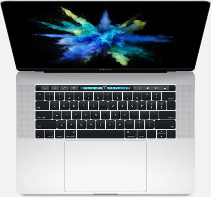 Apple MacBook Pro 15.4", silber, Core i7-7700HQ, 16GB RAM, 256GB SSD, Radeon PRO 555, UK [2017]