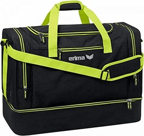 Erima Squad Bodenfach M Sporttasche schwarz melange/lime