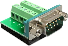 DeLOCK Sub-D 9-Pin [Stecker] auf 10-Pin-Terminalblock Adapter (65269)