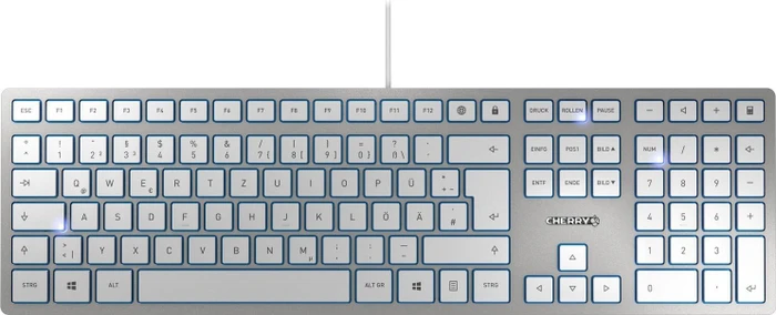 Cherry KC 6000 Slim, silber, USB, UK