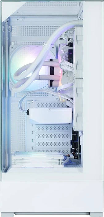 Zalman P40 Prism White, weiß, Glasfenster