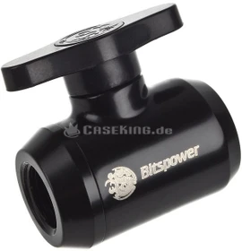 Bitspower Absperrhahn G1/4" matt schwarz