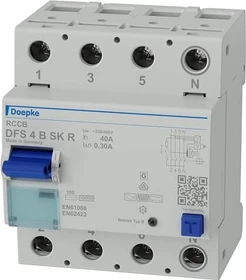 Doepke Fehlerstromschutzschalter DFS 4 040-4/0,30-B SK R
