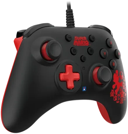 Hori Horipad Turbo Controller Super Mario Edition schwarz/rot (Switch)