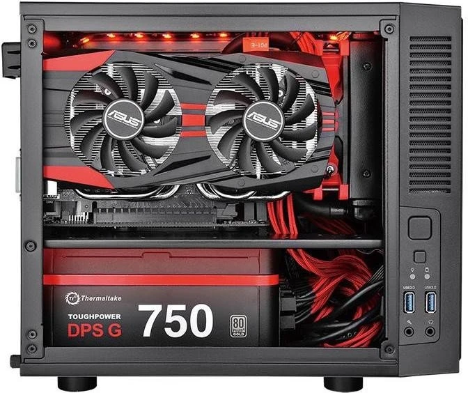 Thermaltake Suppressor F1, Acrylfenster, Mini-ITX