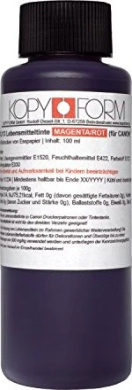 Kopyform Kompatible Lebensmitteltinte für Canon, magenta, 100ml