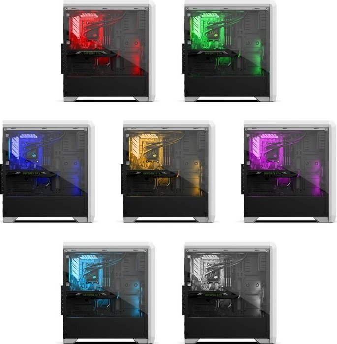 Endorfy SilentiumPC Regnum RG4TF RGB Frosty White, Glasfenster