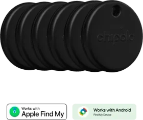 Chipolo Pop schwarz, 6er-Pack