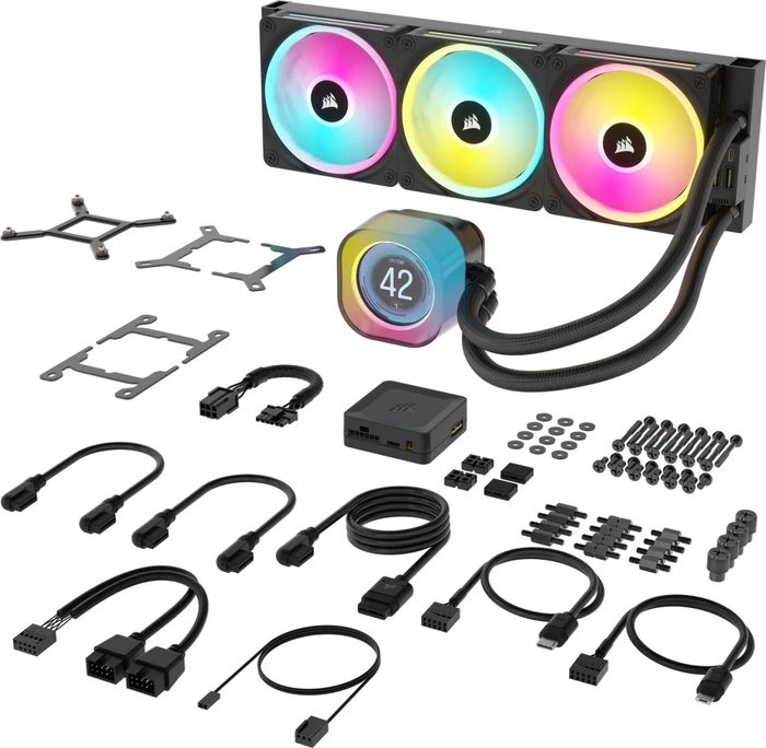 Corsair iCUE LINK H150i LCD RGB, schwarz