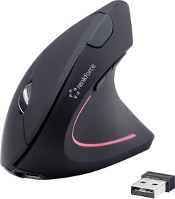 Renkforce RF-WM-322 vertikale Funkmaus schwarz, USB (RF-4509682)