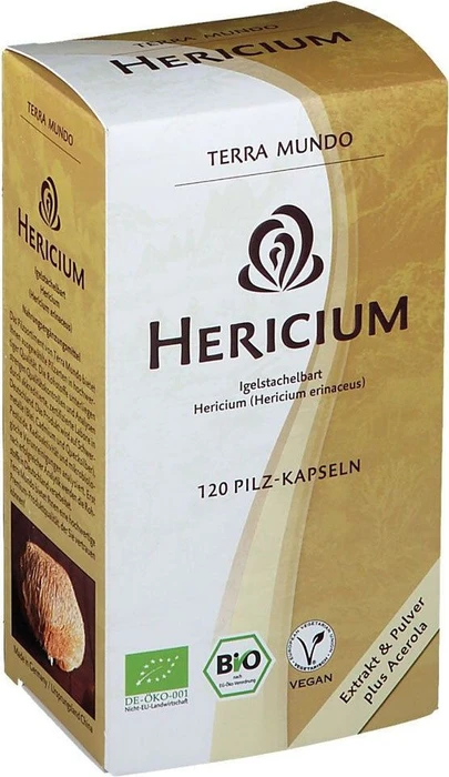 Terra Mundo Hericium BIO Vitalpilz Kapseln, 40 Stück