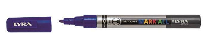 Lyra Graduate Mark All Permanentmarker 1mm dunkelblau
