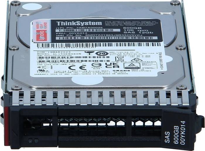 Lenovo 600GB ThinkSystem HDD, Hot Swap 2.5", 512n