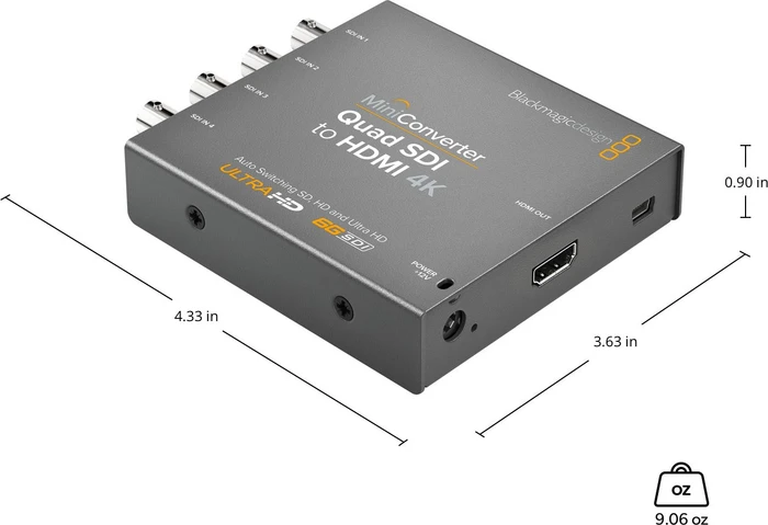 Blackmagic Design MiniConverter Mini Converter Quad SDI to HDMI 4K