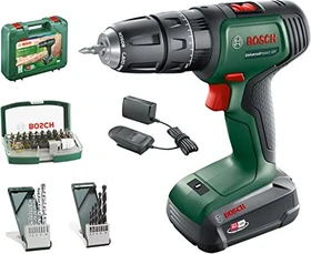 Bosch DIY UniversalImpact 18V Akku-Schlagbohrschrauber inkl. Koffer + 2 Akkus 1.5/2.0Ah + Zubehör