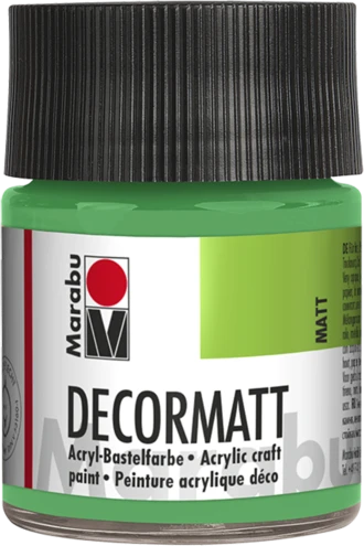 Marabu Decormatt Acryl Acrylfarbe, hellgrün, 50ml