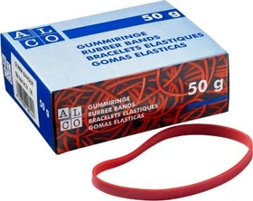Alco 100x5mm 50g Gummi Widerstandsband rot