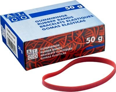 Alco 100x5mm 50g Gummi Widerstandsband rot