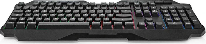Nedis Gaming Tastatur, LEDs RGB, schwarz, USB, FR
