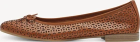Tamaris Leder Ballerina nut structure (Damen)