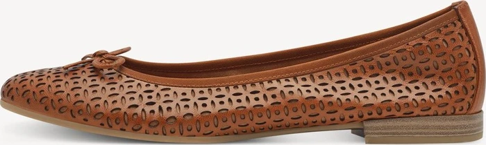 Tamaris Leder Ballerina nut structure (Damen)