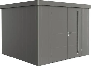 Biohort Neo 3C Gerätehaus mit Doppeltür quarzgrau-metallic