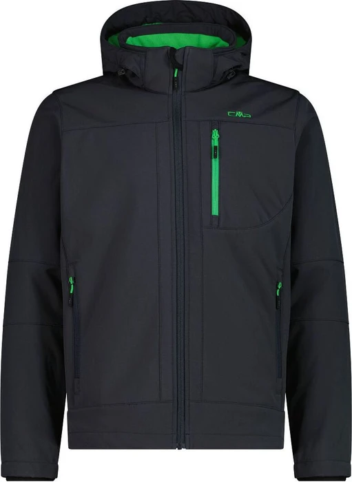 CMP Melierte Softshell Funktionsjacke antracite/deep mint (Herren)
