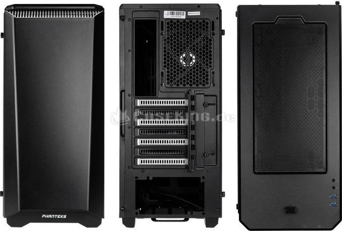 Phanteks Eclipse P400 Tempered Glass Edition schwarz/weiß, Glasfenster
