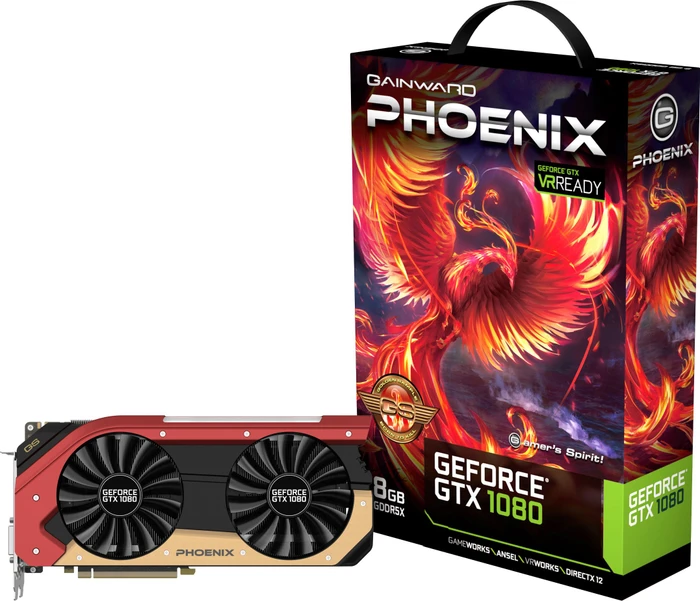 Gainward GeForce GTX 1080 Phoenix GS, 8GB GDDR5X, DVI, HDMI, 3x DP