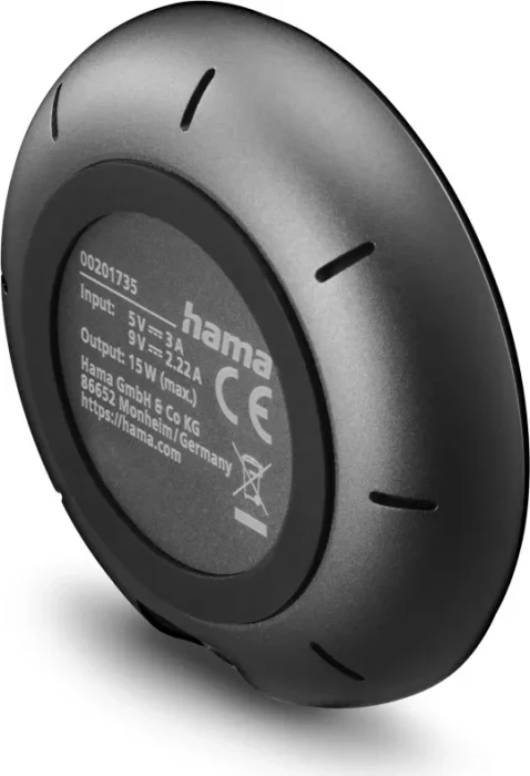 Hama Kabelloses Qi2-Ladegerät 15W schwarz