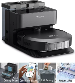 Trisa T-Bot Max 12000 Saug-/Wischroboter inkl. Absaug-/Reinigungsstation