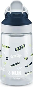 NUK Contigo Easy Sip Cup Trinklernflasche, 4+J, 420ml, skater blau