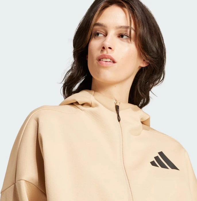 adidas Z.N.E. Zip Hoodie magic beige (Damen)