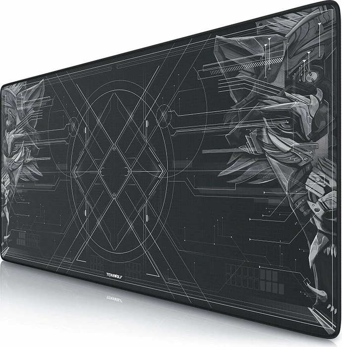 Titanwolf HUD XXL Speed Gaming-Mauspad, schwarz