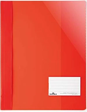 Durable Sichthefter opak, A4+, intensiv rot/transparent, 25er-Pack
