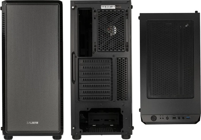 Zalman S4, schwarz, Acrylfenster