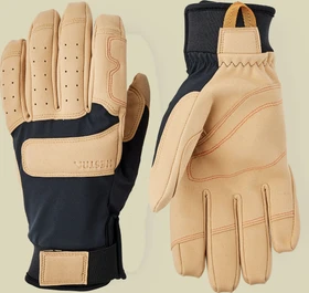 Hestra Climbers Duratan Long Klettersteighandschuhe schwarz/braun