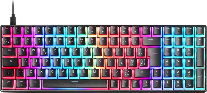 Mars Gaming MKULTRA, schwarz, LEDs RGB, Gaote Outemu SQ BLUE, USB, ES/US