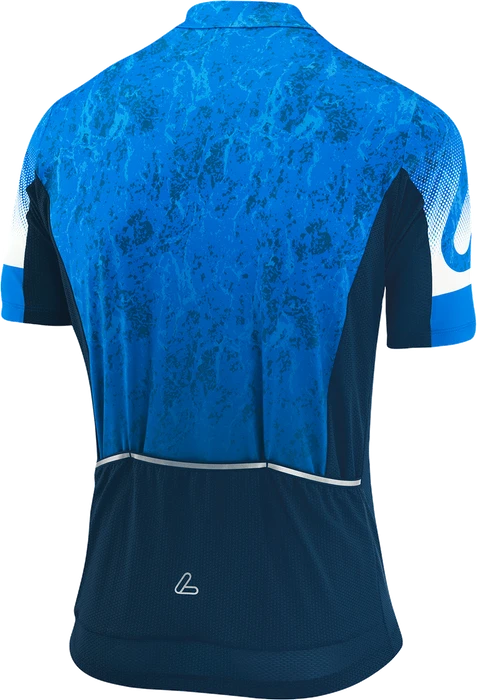 Löffler Full-Zip Messenger Modell 2022 Trikot kurzarm indigo (Herren)