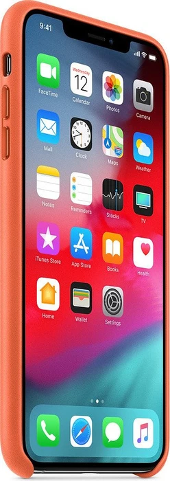 Apple Leder Case für iPhone XS Max orange