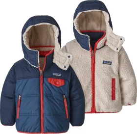 Patagonia Baby Reversible Tribbles Hoody Funktionsjacke stone blue (Junior)
