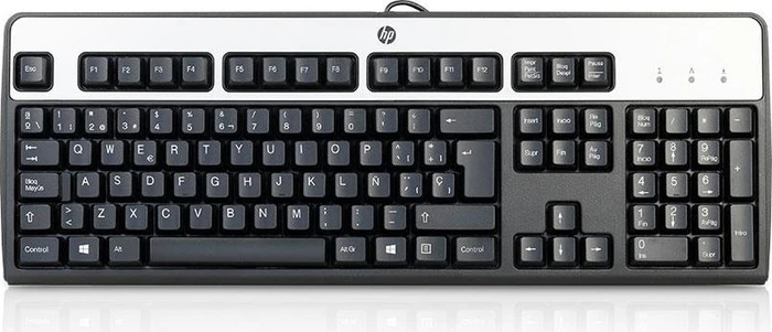 HP Standard Basis Keyboard 2004, schwarz/silber, USB, ES