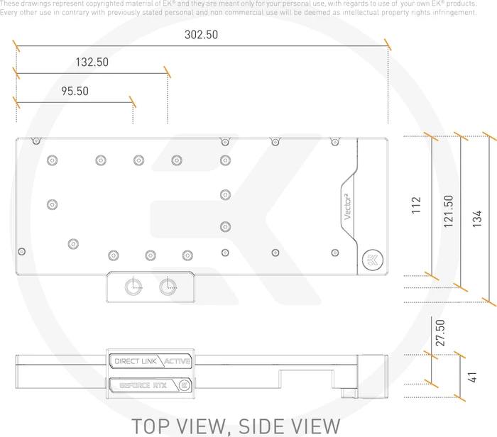 EK Water Blocks Quantum Line EK-Quantum Vector² XC3 RTX 3080/90 ABP D-RGB, Nickel, Acetal