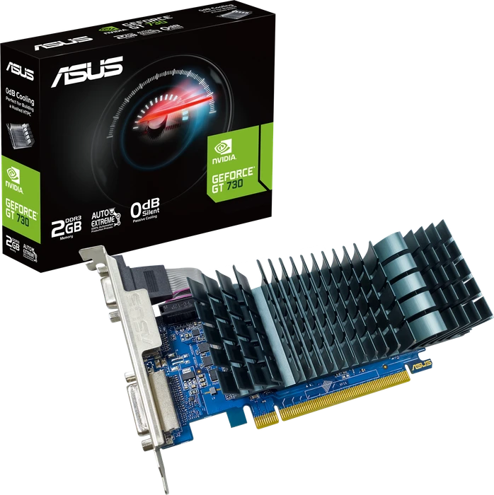 ASUS GeForce GT 730 SL BRK EVO, GT730-SL-2GD3-BRK-EVO, 2GB DDR3, VGA, DVI, HDMI