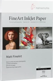 Hahnemühle Digital Matt FineArt Photo Rag Bright White Fotopapier matt weiß, A2, 310g/m², 25 Blatt